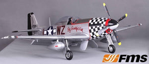 FMS P-51D Mustang V8 Big Beautiful Doll 1450mm (57") Wingspan - PNP