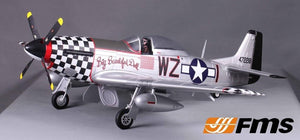 FMS P-51D Mustang V8 Big Beautiful Doll 1450mm (57") Wingspan - PNP