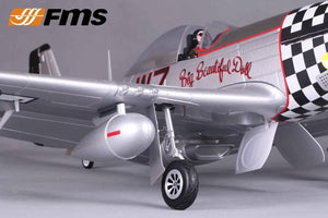 FMS P-51D Mustang V8 Big Beautiful Doll 1450mm (57") Wingspan - PNP