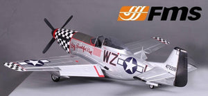 FMS P-51D Mustang V8 Big Beautiful Doll 1450mm (57") Wingspan - PNP